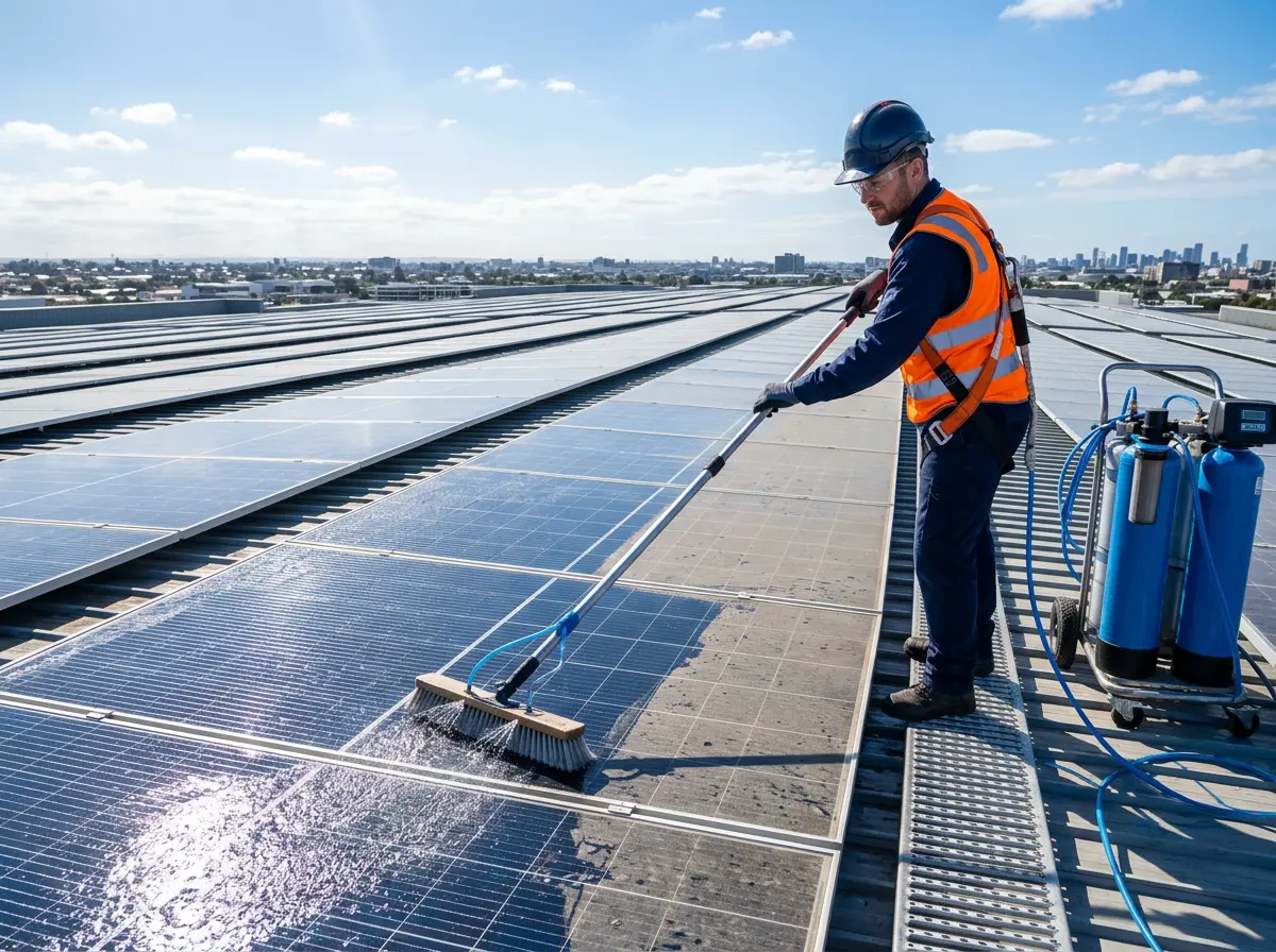 Güneş Paneli Temizleme