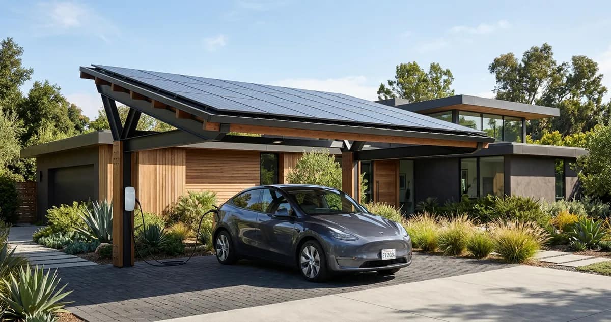 Solar Carport Nedir? EV Şarj + Güneş Paneli Entegrasyonu